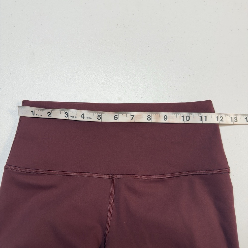 Lululemon Wunder Train High-Rise Tight 28" W5DJOS Size 6 Burgundy - Picture 9 of 11